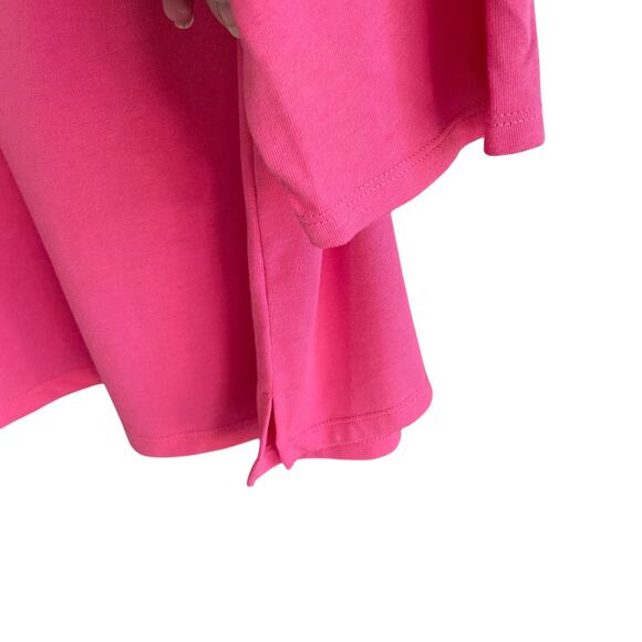 Quacker Factory Top 2X Pink Palm Tree Sparkle Rhinestones Tropical Beachy Fun - Picture 5 of 13